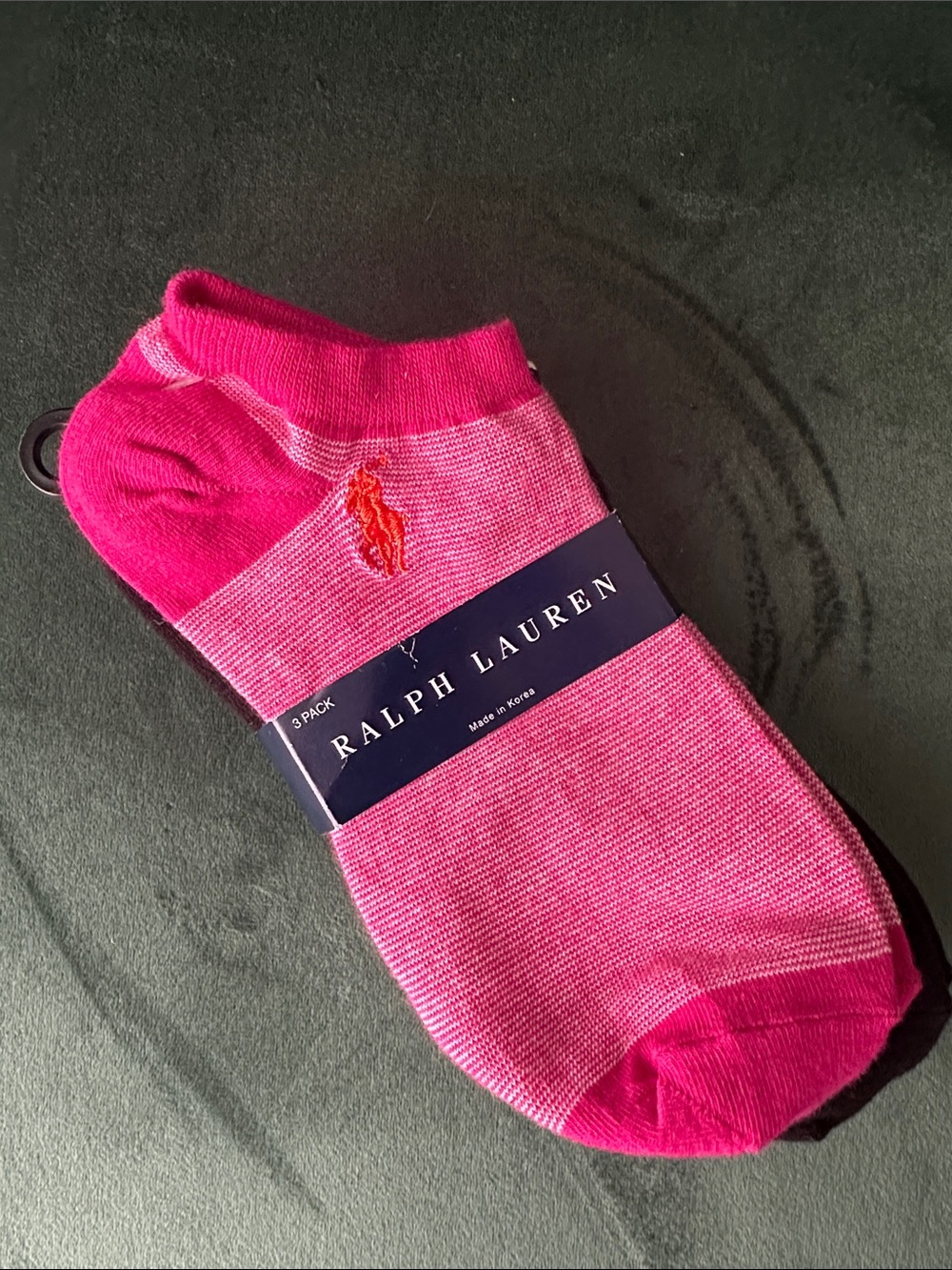 Ralph Lauren Hot Pink Low-Cut Socks